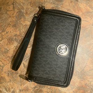 Michael Kors Black wallet wristlet